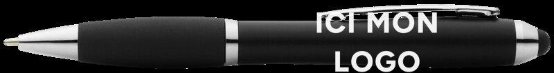 Stylo bille stylet coloré avec grip noir Nash (encre noire)