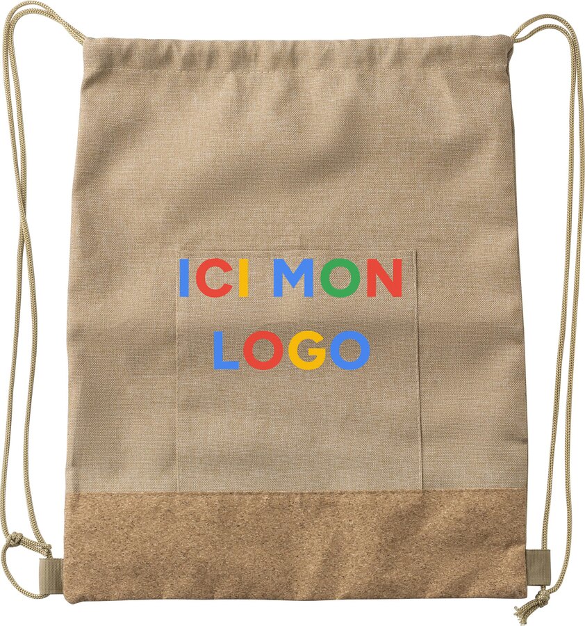 Sac à cordon Ansel | Fond en liège | 6 l
