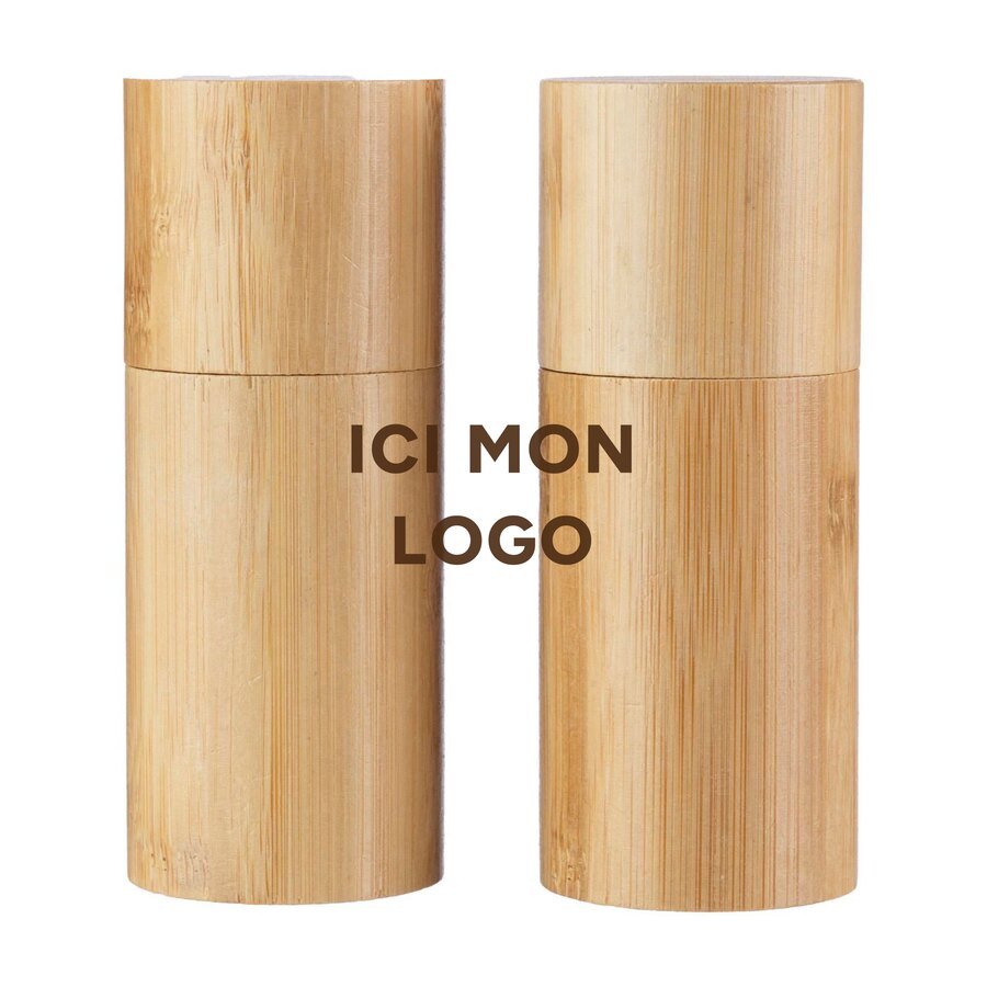 Set de moulins à sel et poivre Christine | Bambou | 2 pcs