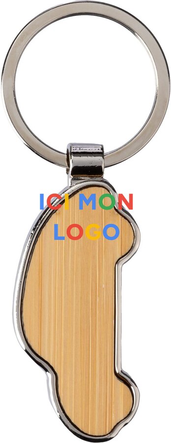 Porte-clés Angelika | Bambou | Forme de voiture