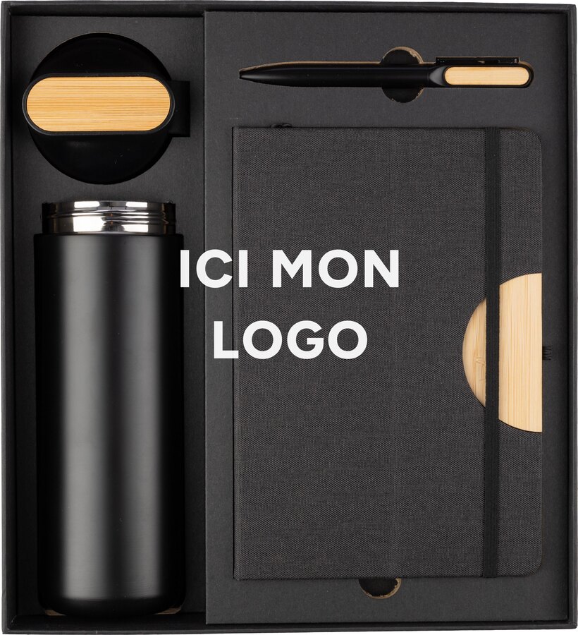Coffret cadeau | Gourde, carnet et stylo bille