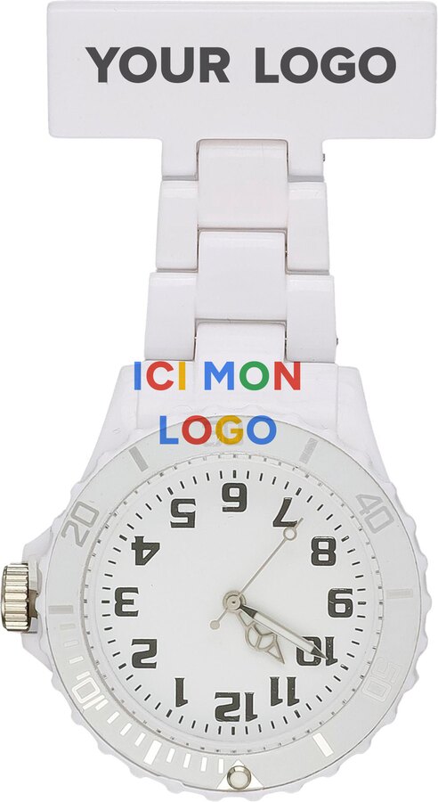 Montre infirmière Simone | Plastique | Épingle