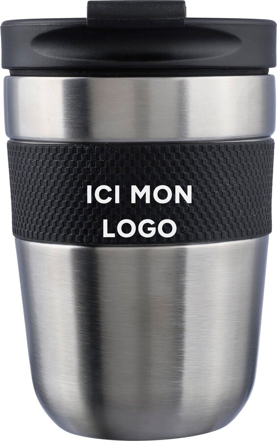 Mug isotherme Keith | Inox | 300 ml | Grip en silicone