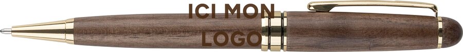 Stylo bille Noa | Bois de noyer | Rotatif
