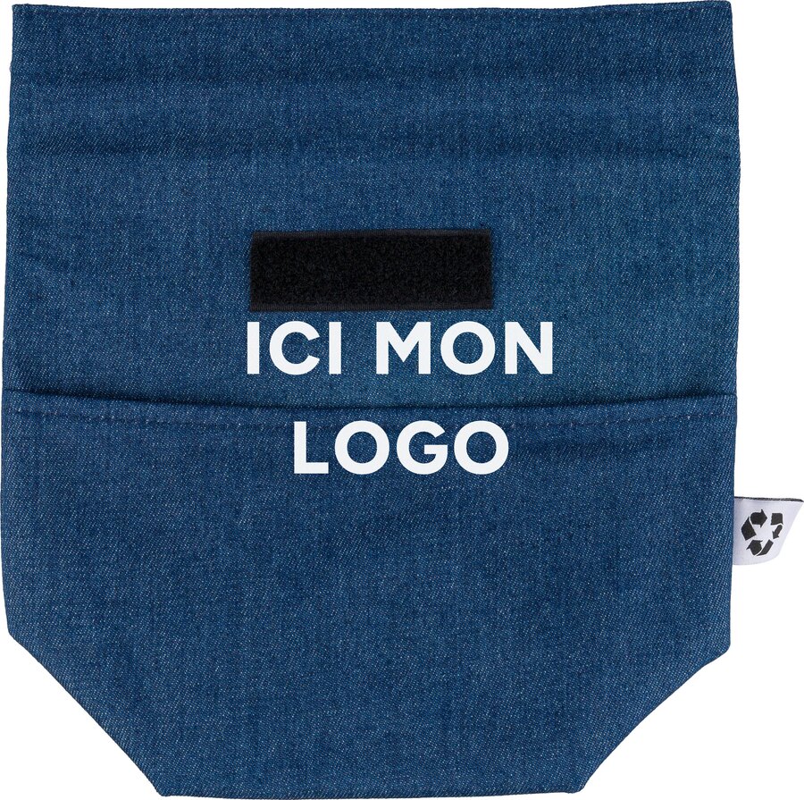 Sac isotherme Mira | Denim | Rabat roulé | 8 l