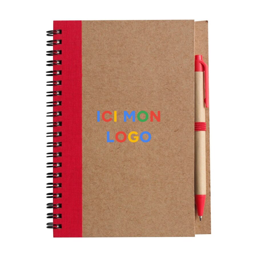 Carnet Stella | Carton | Ligné | Avec stylo bille