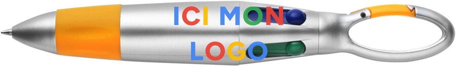 Stylo bille Marvin | Plastique | 4 couleurs d'encre