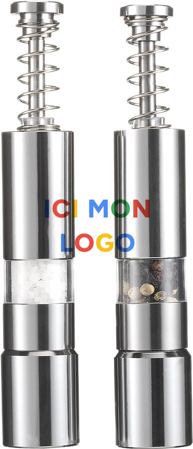 Set moulins sel et poivre Annalena | Inox | 2 pcs