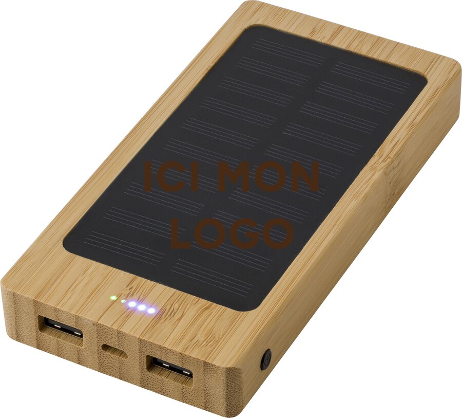 Powerbank Joan | Bambou | Solaire | 8000 mAh