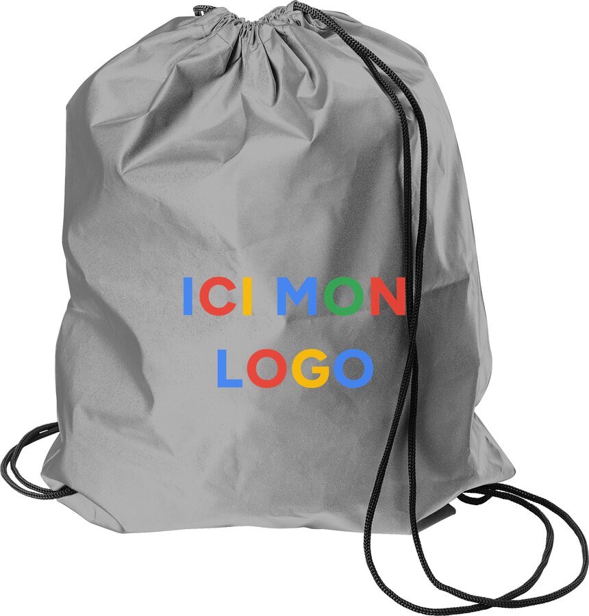 Sac à dos avec cordon Melila | Réfléchissant | 190D