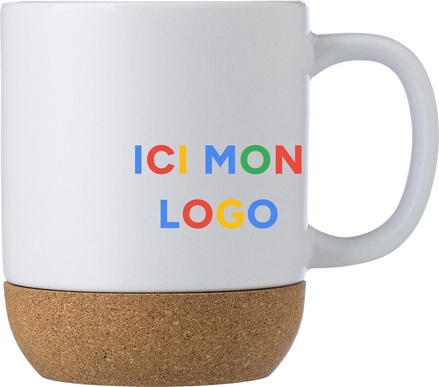 Mug Rosamund | Céramique | Fond liège | 300 ml