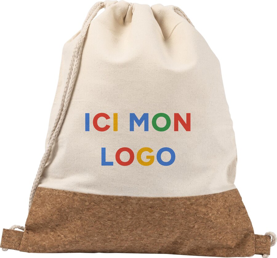 Sac à dos Tianna | Coton 250 g/m² | Liège | 1,2 l