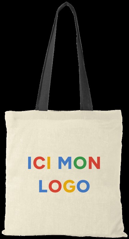 Sac coton Nevada 100 gr/m² avec poignées de couleur 7L