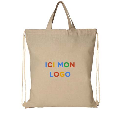 Sac à dos recyclé 210 g/m² Pheebs avec cordon de serrage 6L