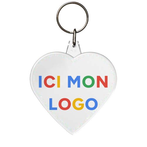 Porte-clés en forme de coeur Combo