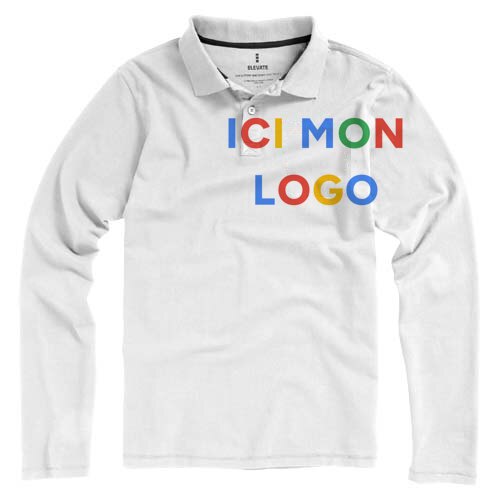 Polo manches longues homme de 180 g/m² Calgary