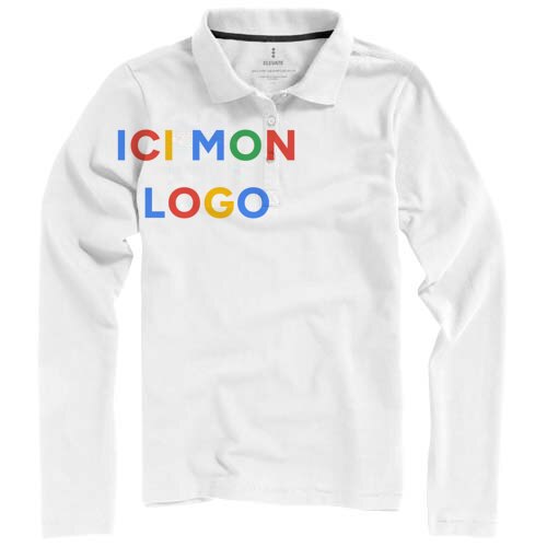 Polo manches longues femme de 180 g/m² Calgary