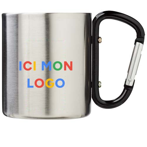 Mug isolant Alpes avec mousqueton 200ml