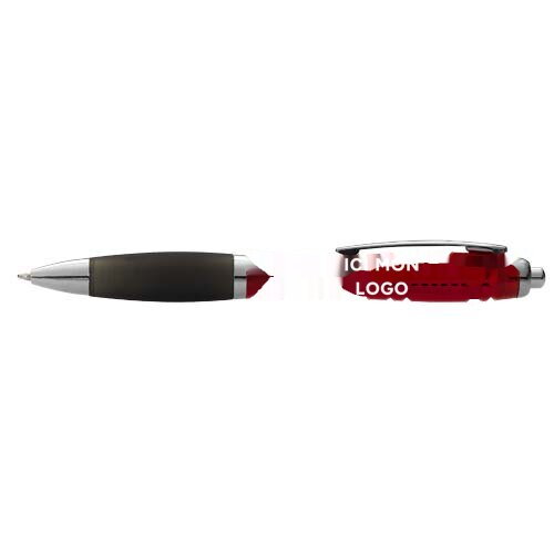 Stylo à bille Nash avec grip noir (encre noire)
