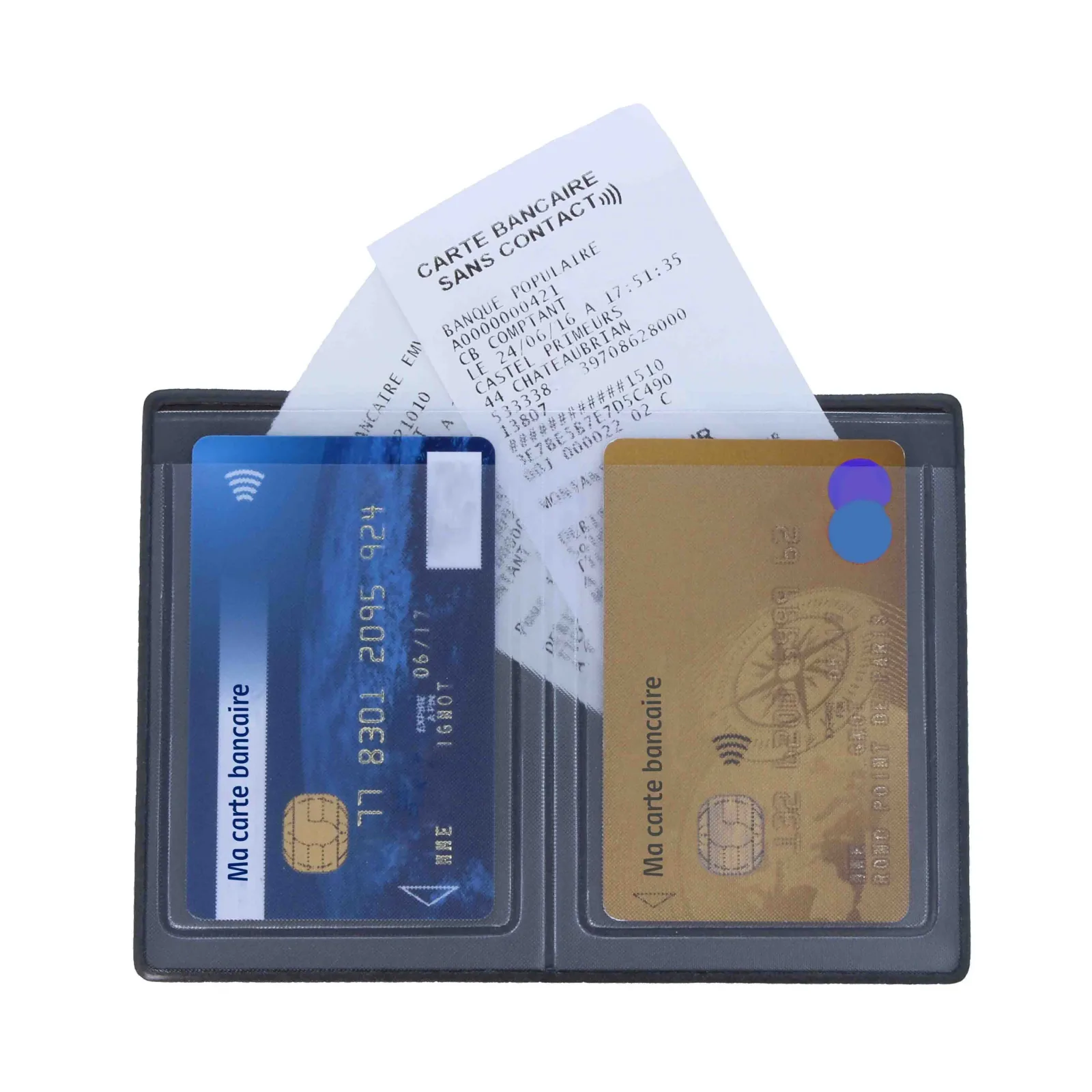 Etui 2 cartes Avec Poche Facturette