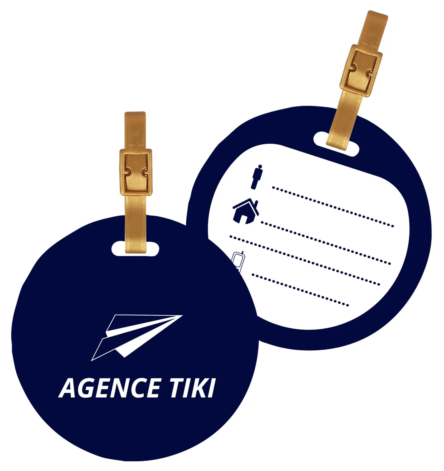 Etiquette Bagage Ronde
