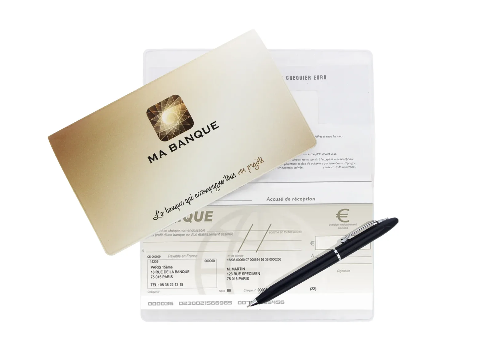 Vue 2 de Etui Chéquier Portefeuille
