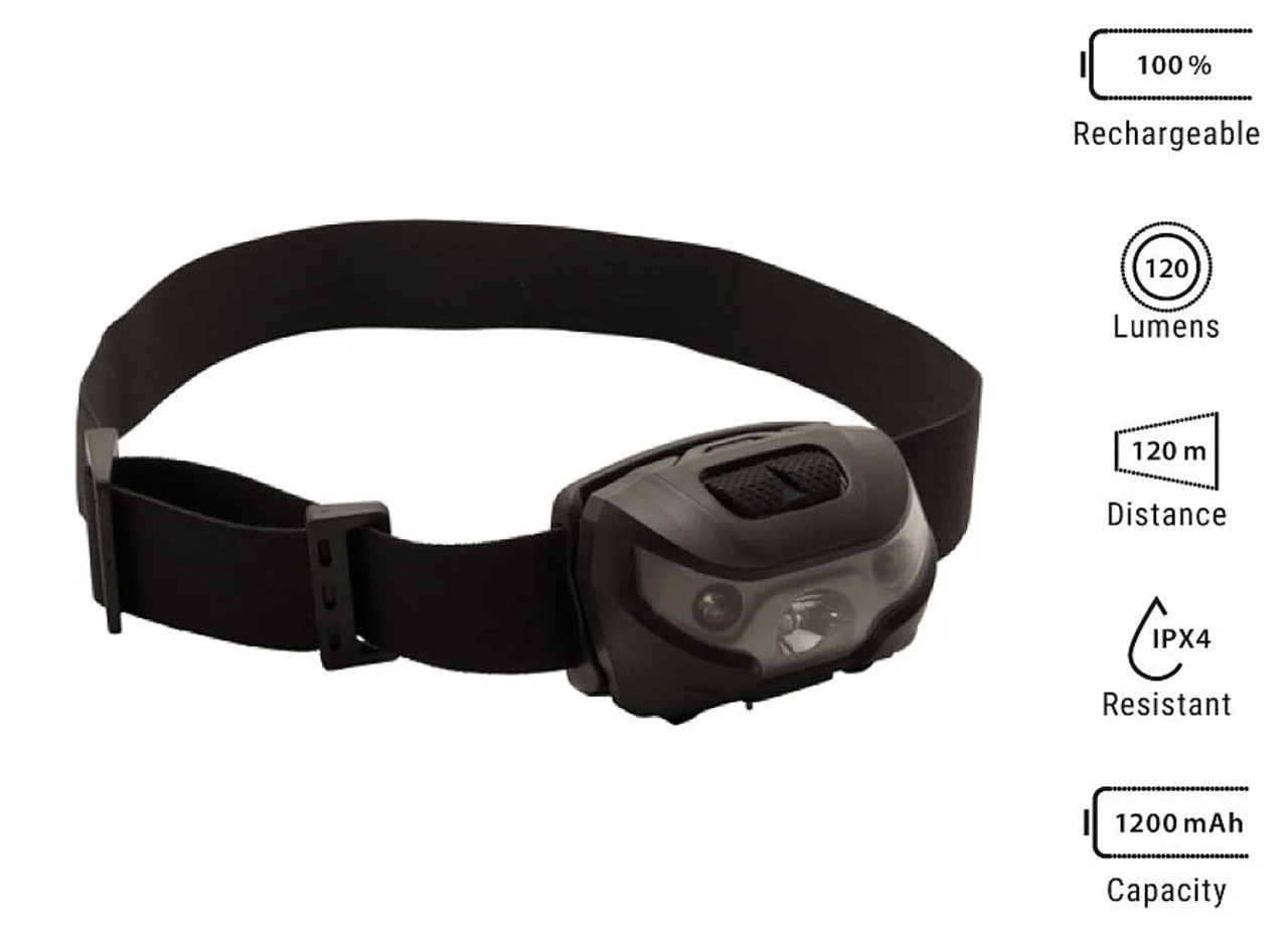 Lampe frontale rechargeable 3W 'Sirius'