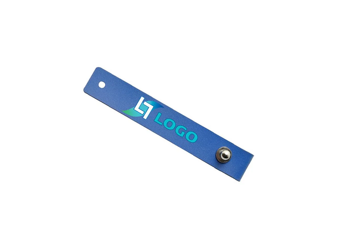 Vue 2 de Attache câble, bleu