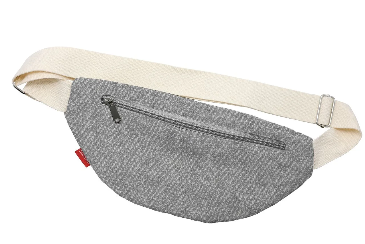 Vue 5 de Sac banane 'Malaga', gris chiné RPET
