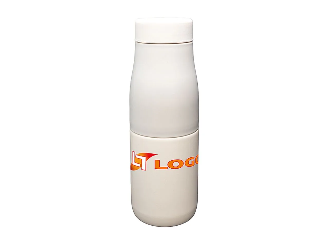 Vue 2 de Bouteille isotherme 'Zeibu', beige, 400 ml
