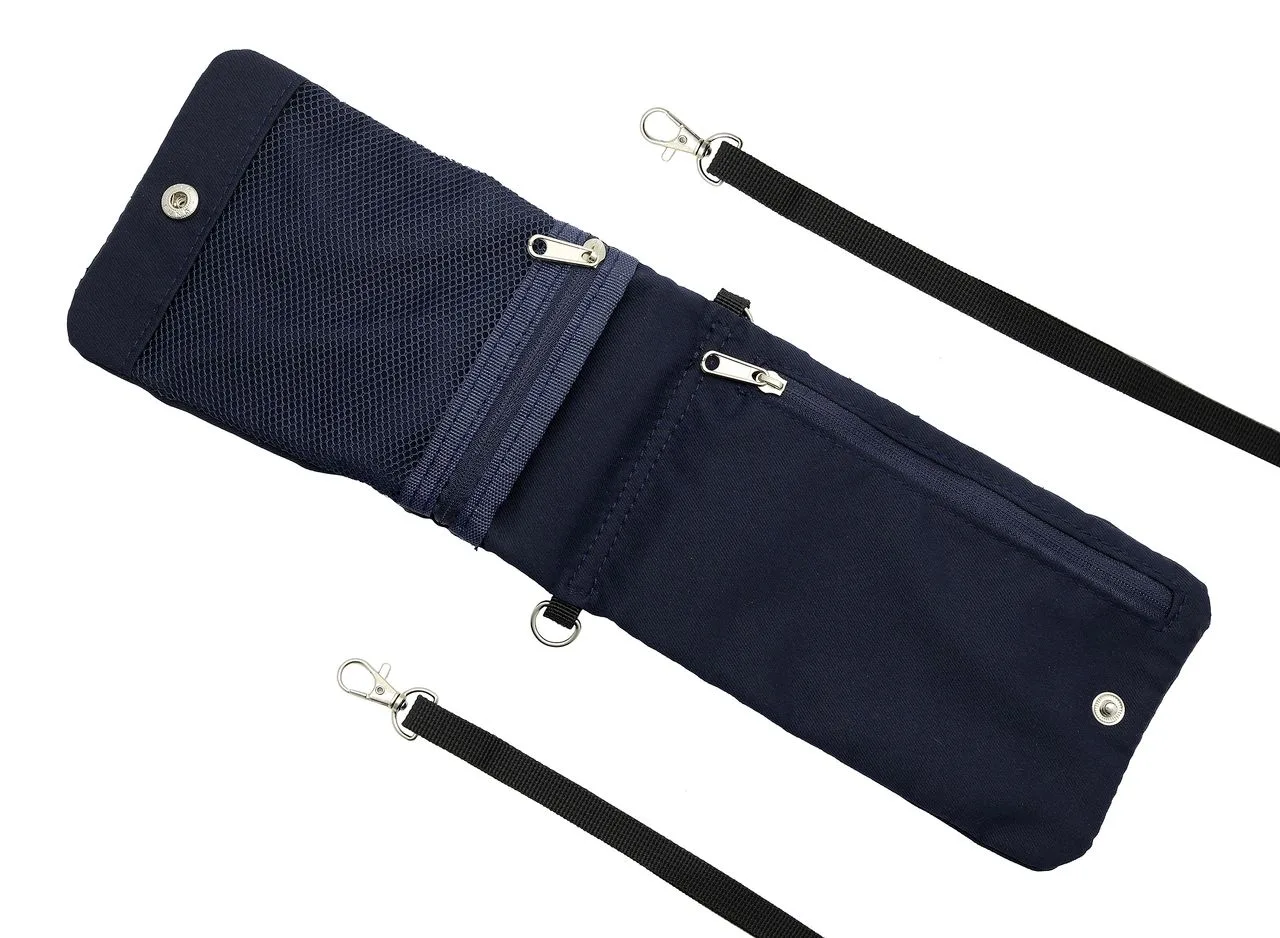 Pochette 'Toledo', polycoton bleu nuit