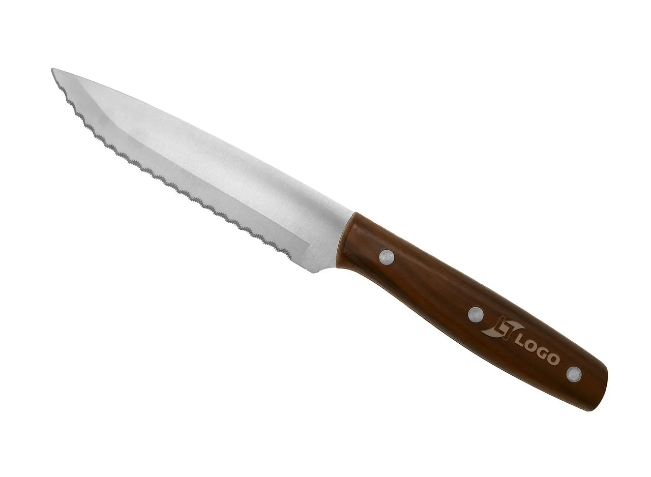 Vue 2 de Couteau à steak 'Milano', ABS motif bois
