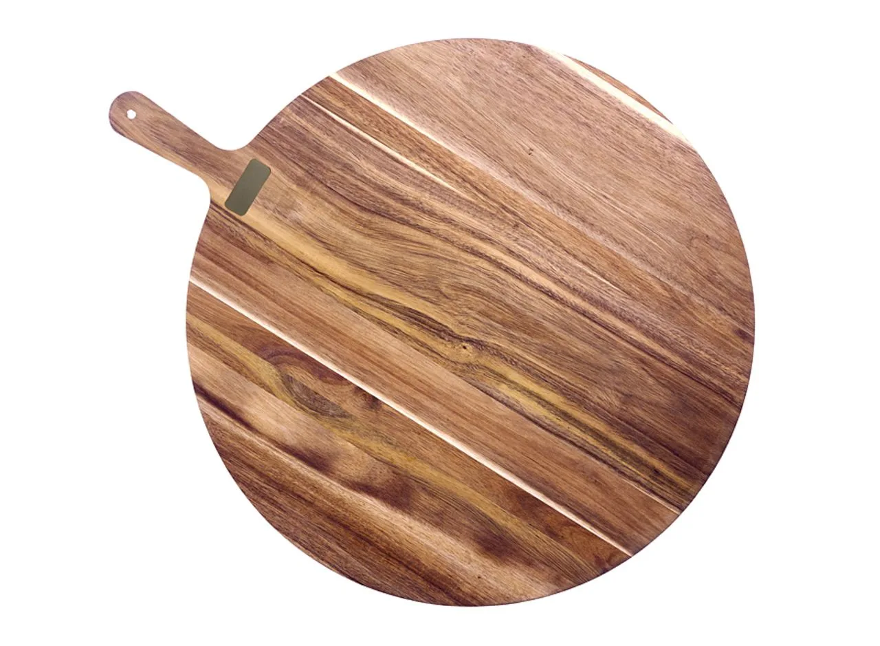 Planche à découper ronde XXL en acacia 'Shokki'