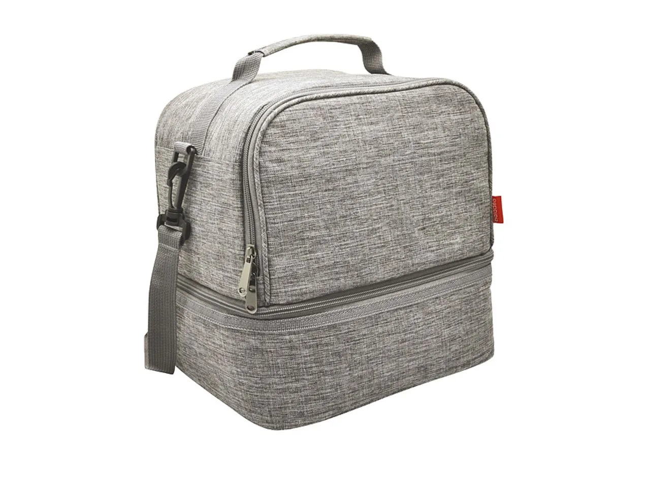 Vue 4 de Sac à bento isotherme 'Uji', gris chiné RPET