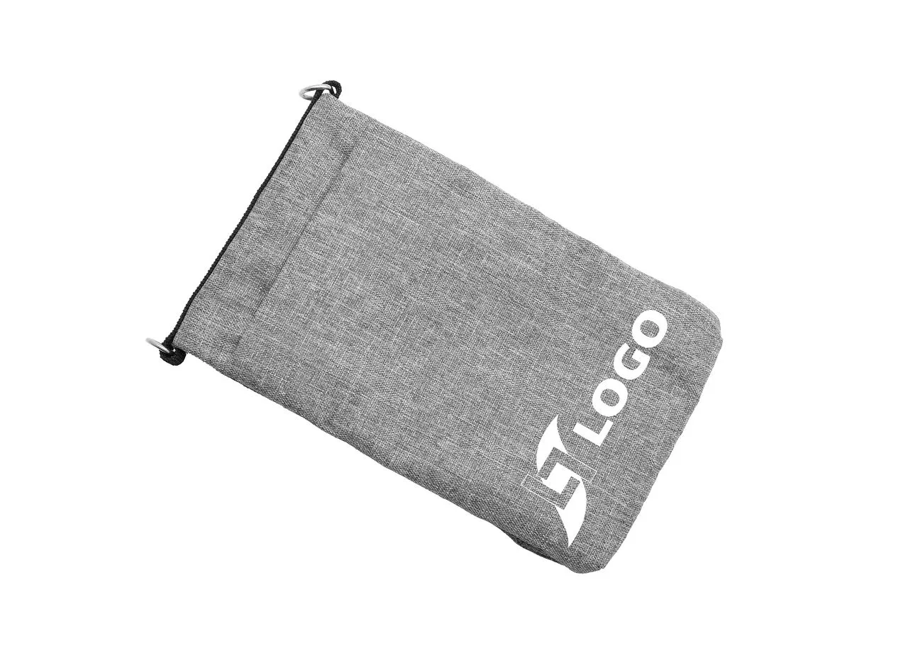Vue 2 de Pochette 'Toledo', gris chiné RPET
