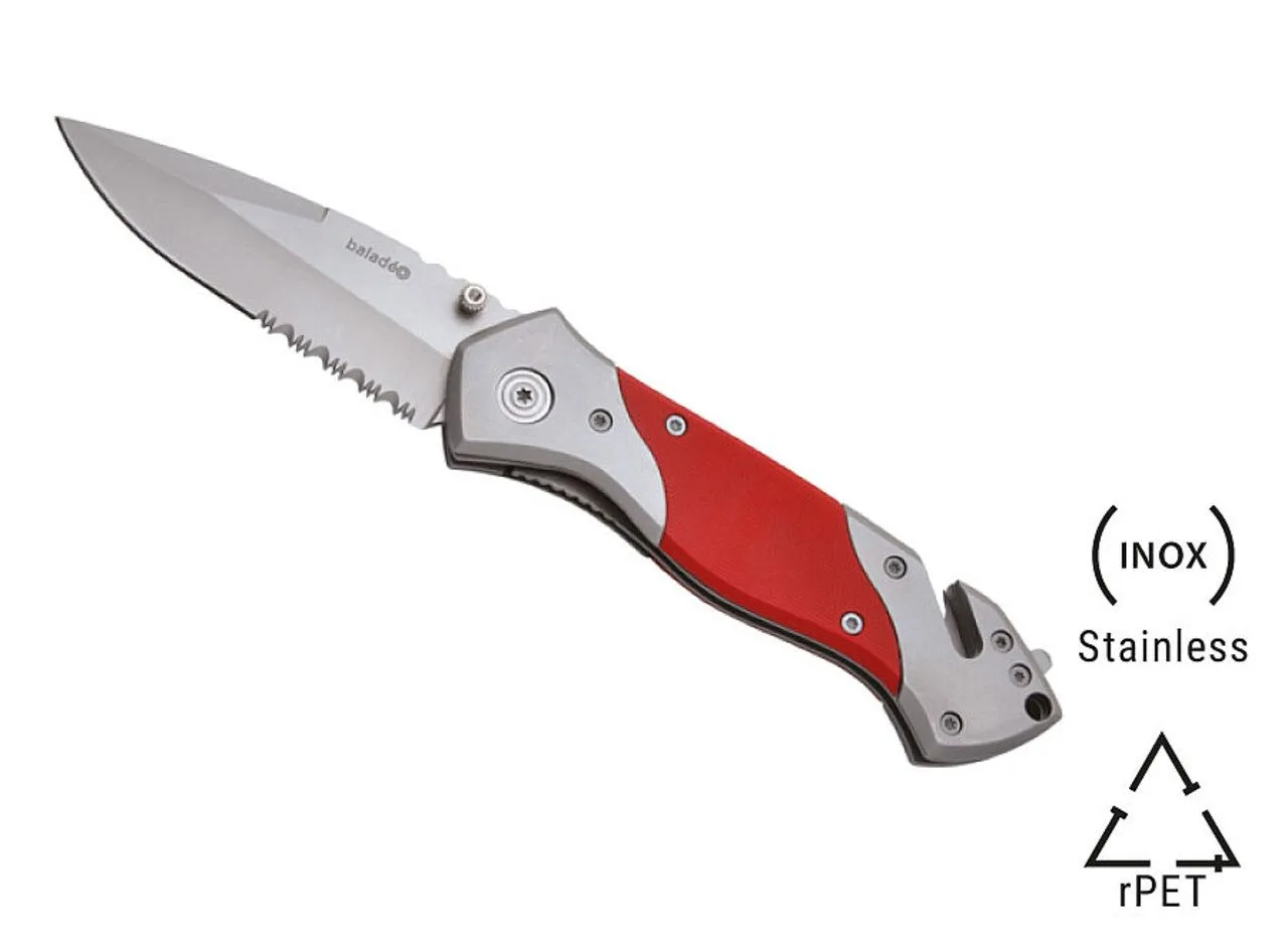 Couteau de sécurité 'Rescue', rouge