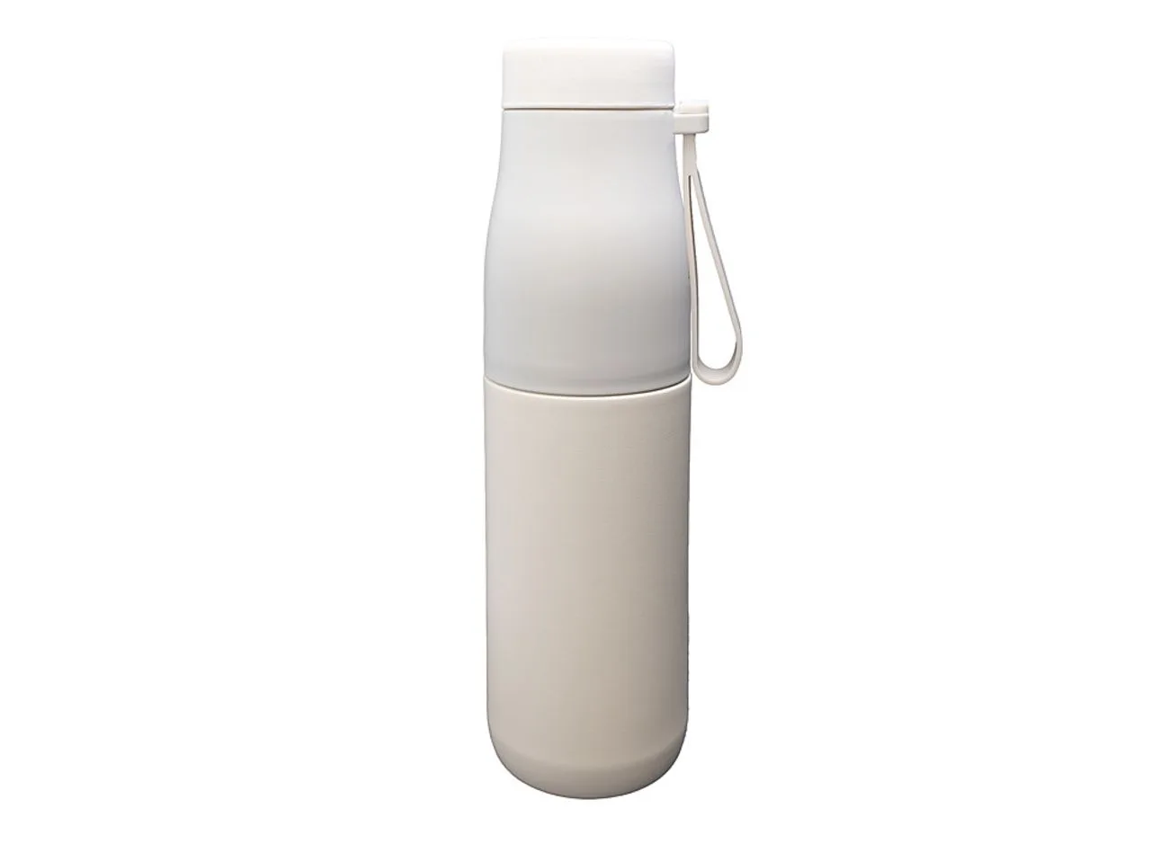 Vue 5 de Bouteille isotherme 'Zeibu', beige, 550 ml