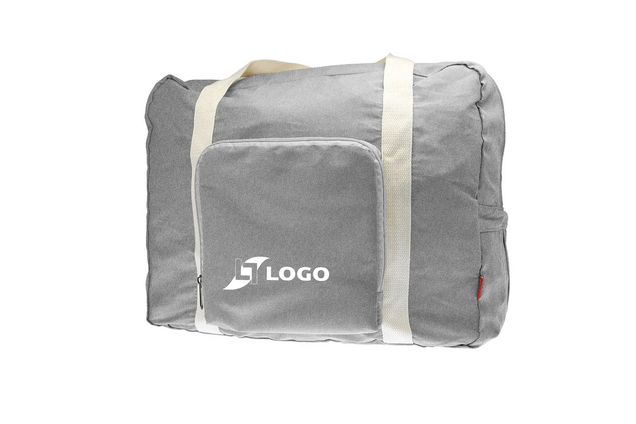 Vue 2 de Sac de voyage pliable 'Tenerife', gris chiné RPET