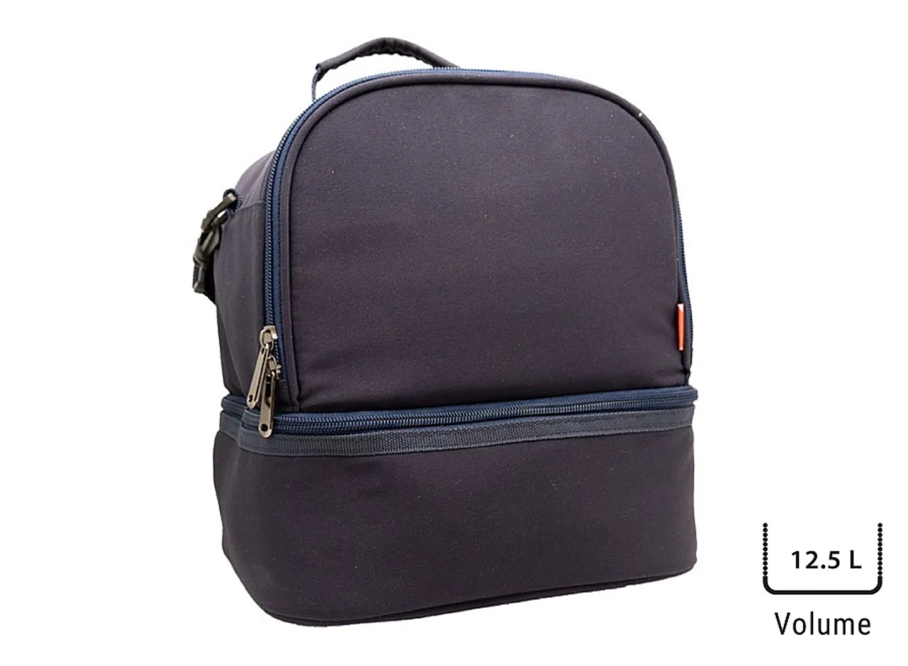 Sac à bento isotherme 'Uji', polycoton bleu nuit