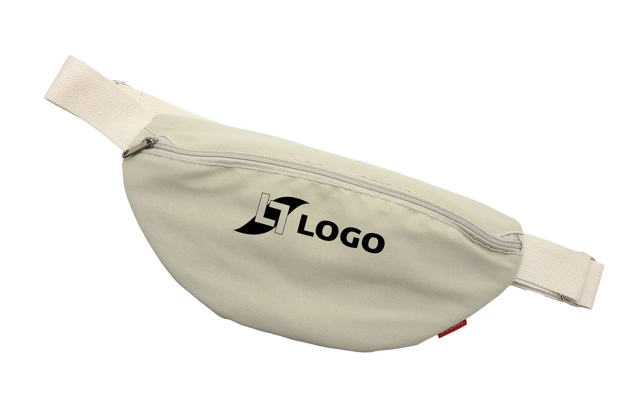 Vue 2 de Sac banane 'Malaga', polycoton beige
