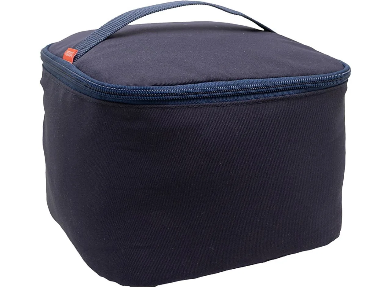 Vue 4 de Sac à bento isotherme 'Sendai', polycoton bleu nuit