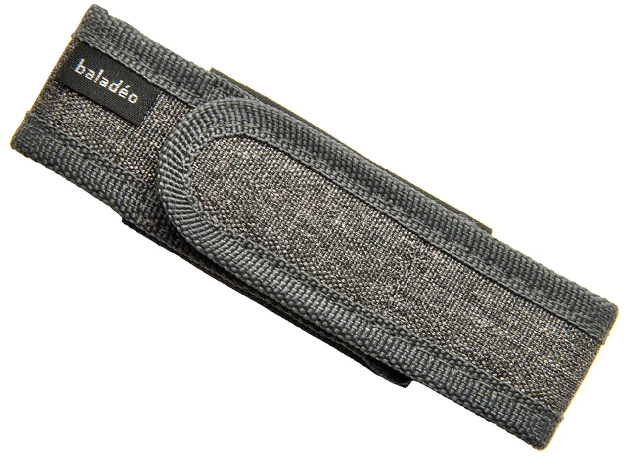Etui de ceinture en nylon pour couteau 'Slim', gris chiné