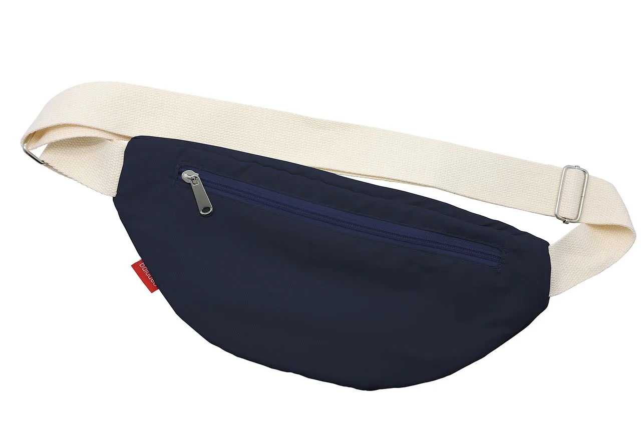 Vue 5 de Sac banane 'Malaga', polycoton bleu nuit