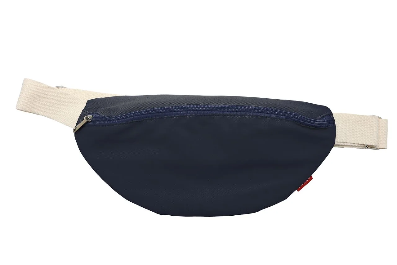 Vue 4 de Sac banane 'Malaga', polycoton bleu nuit