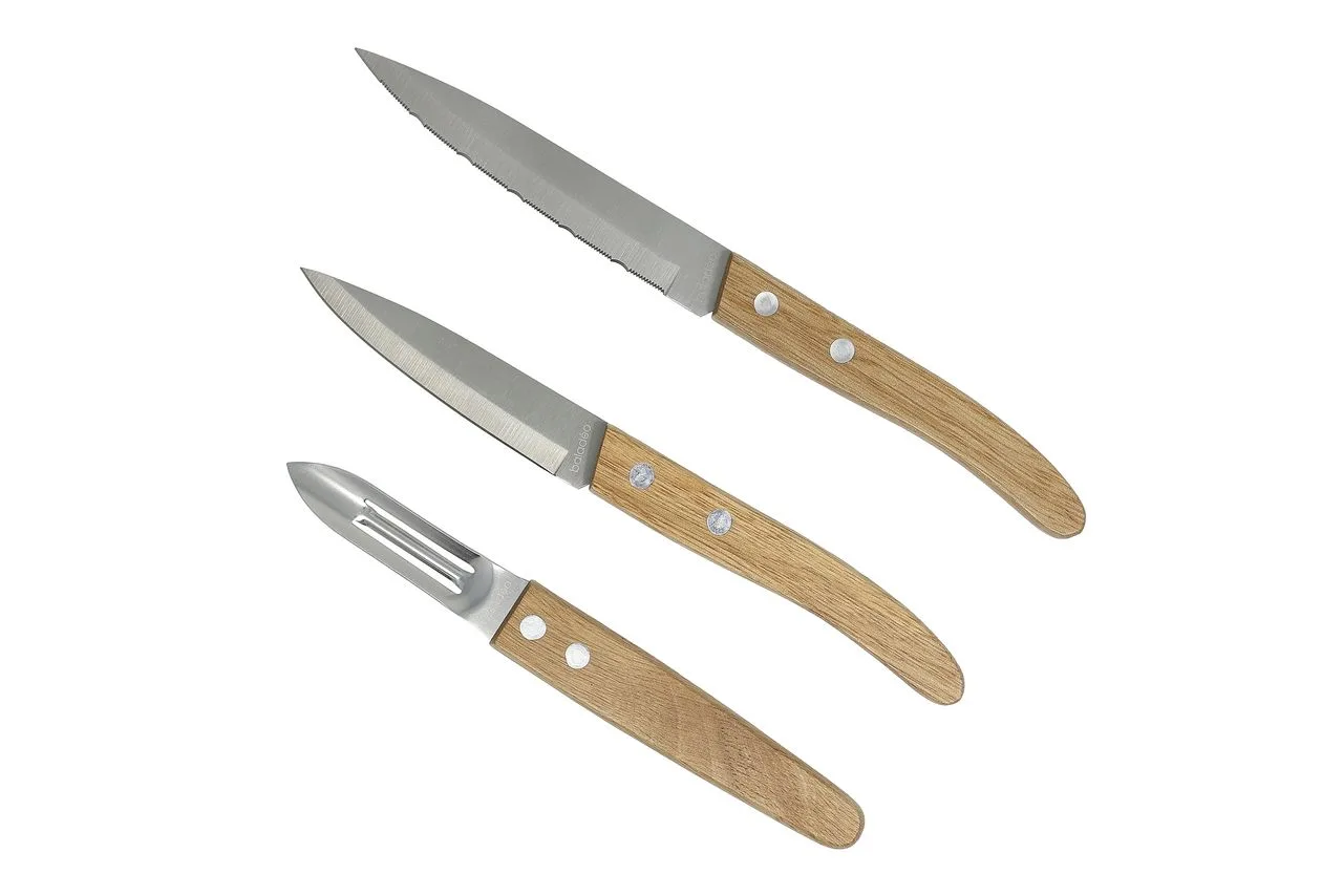 Vue 4 de Set de 3 couteaux de cuisine 'Napoli'