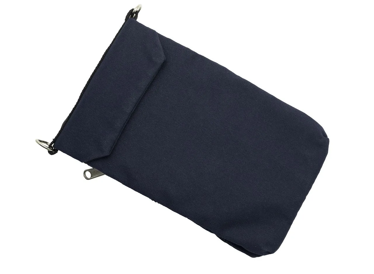 Vue 4 de Pochette 'Toledo', polycoton bleu nuit