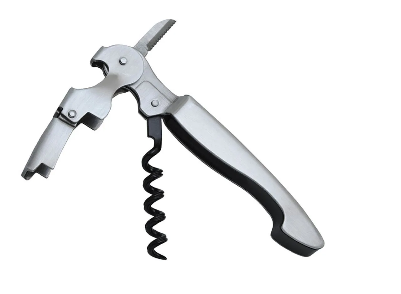 Vue 3 de Sommelier 'Allegro', double levier, inox
