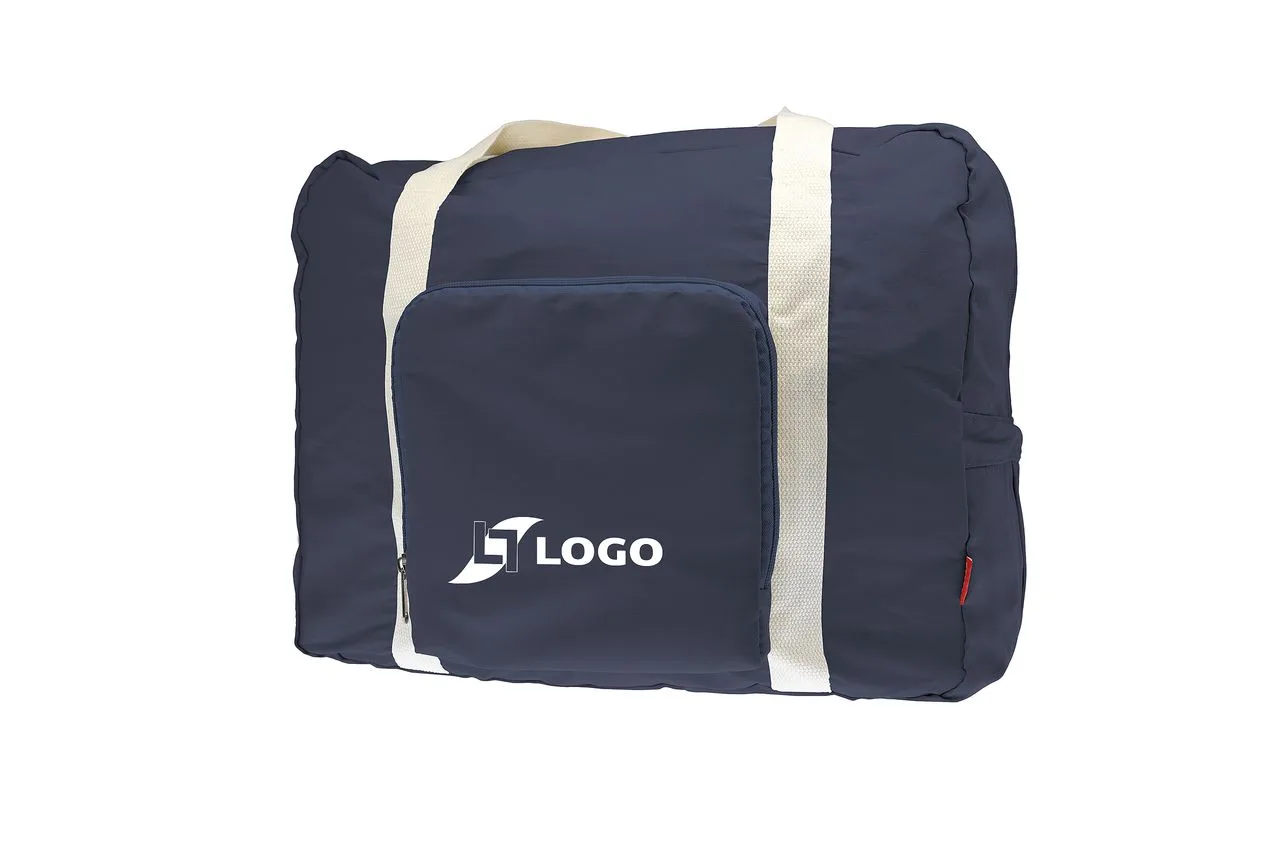 Vue 2 de Sac de voyage pliable 'Tenerife', polycoton bleu nuit