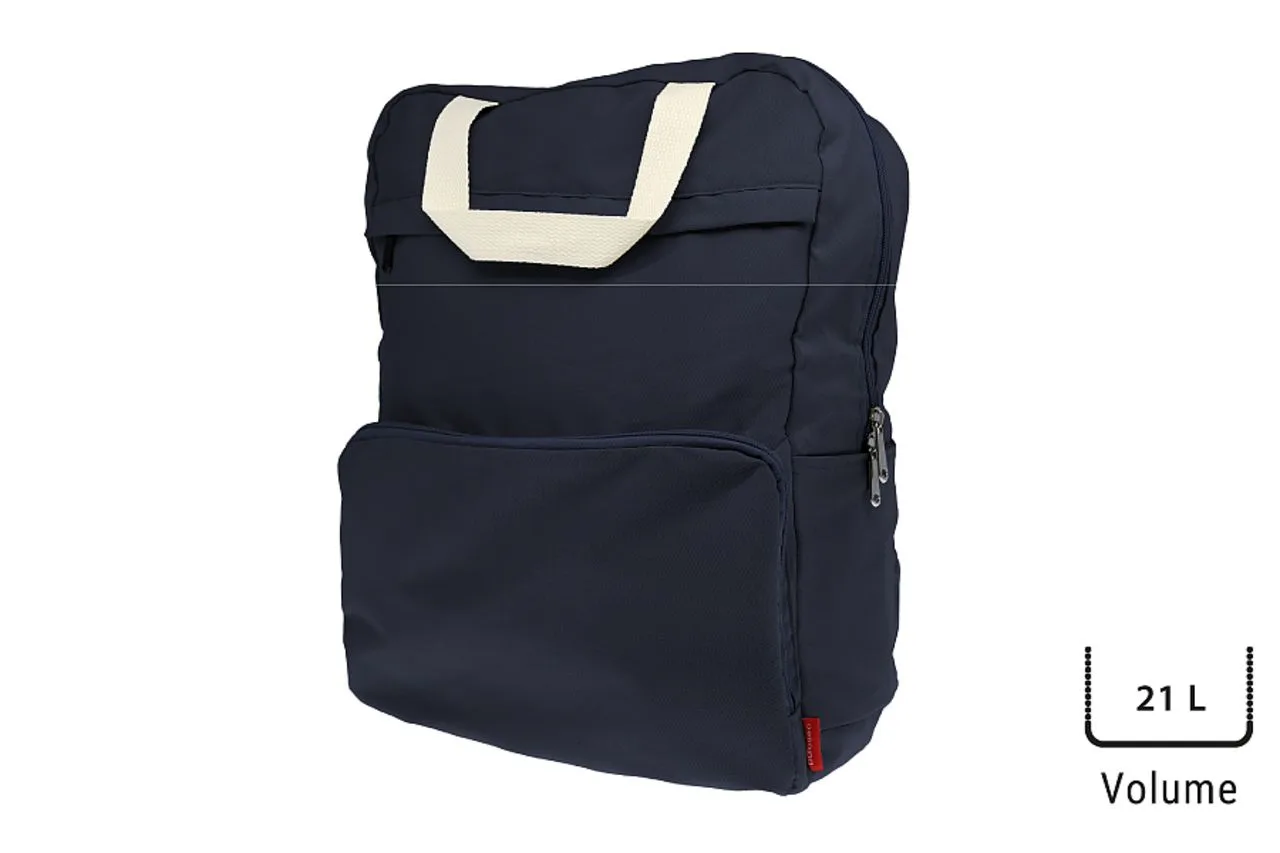 Sac à dos pliable 'Cordoba', polycoton bleu nuit