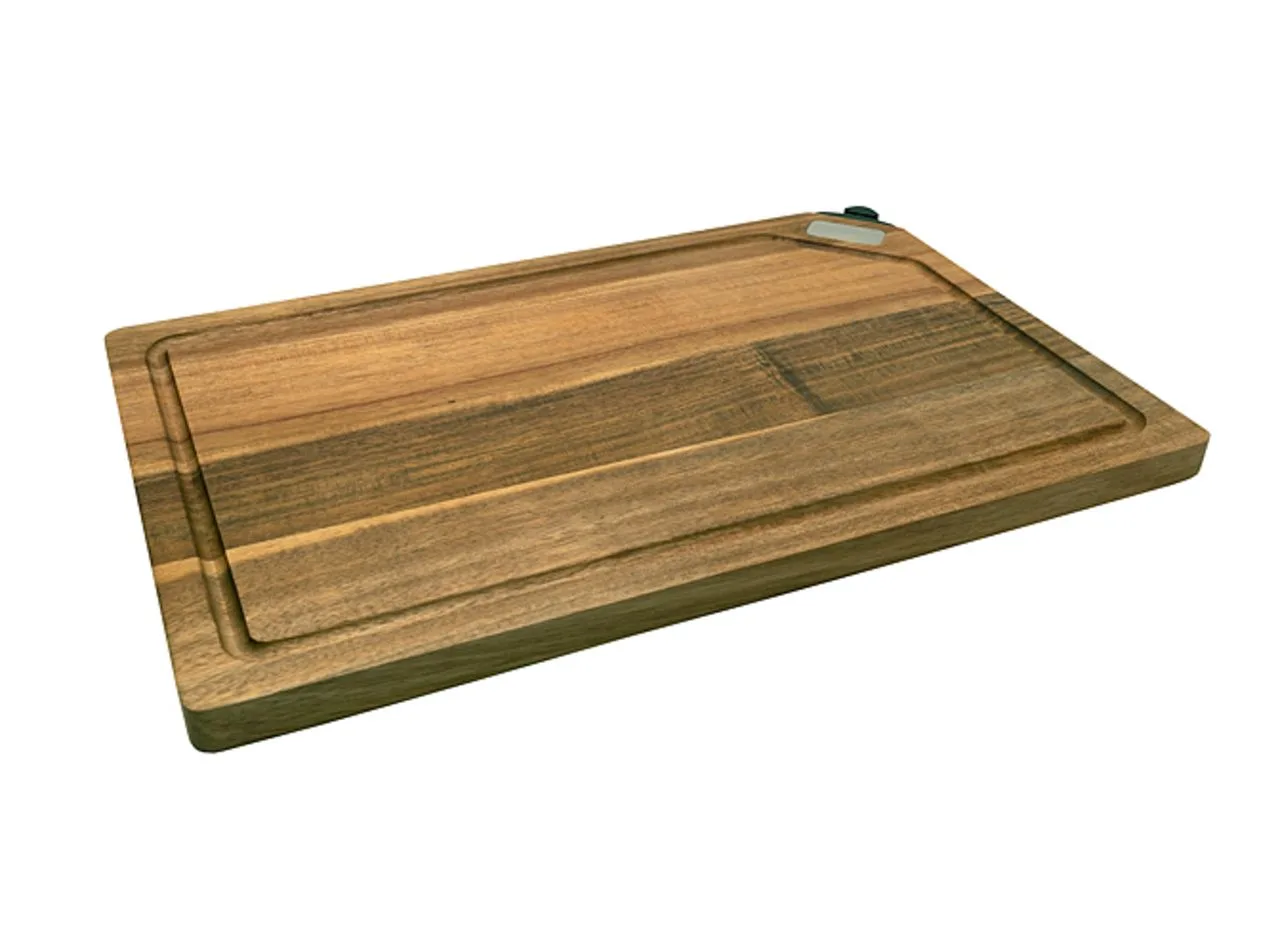 Planche à decouper en acacia avec aiguiseur 'Shokki'